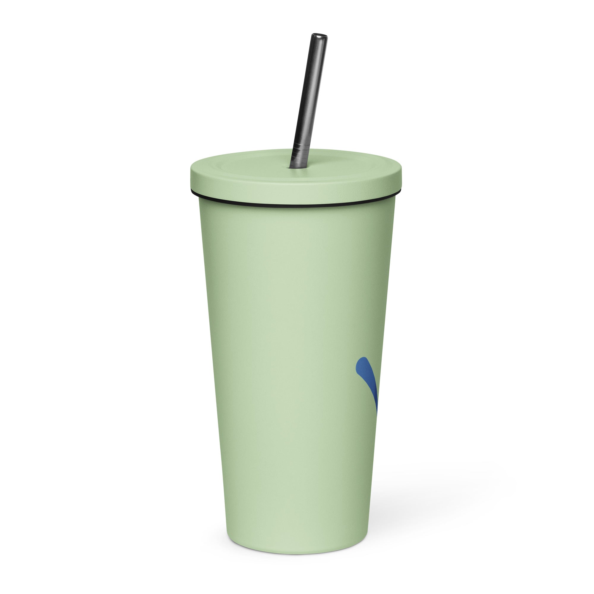 diink Ball Bounce Insulated tumbler with a straw
