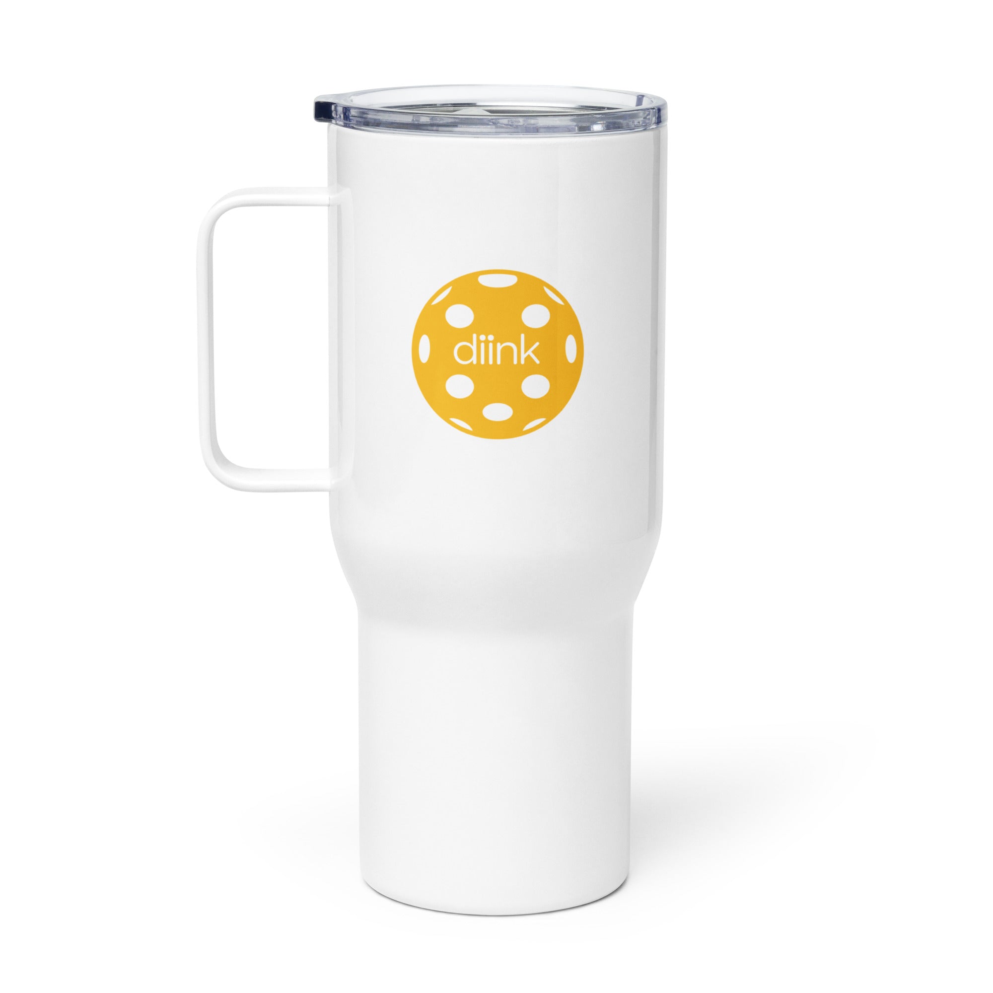 diink Pickleball Travel mug with a handle