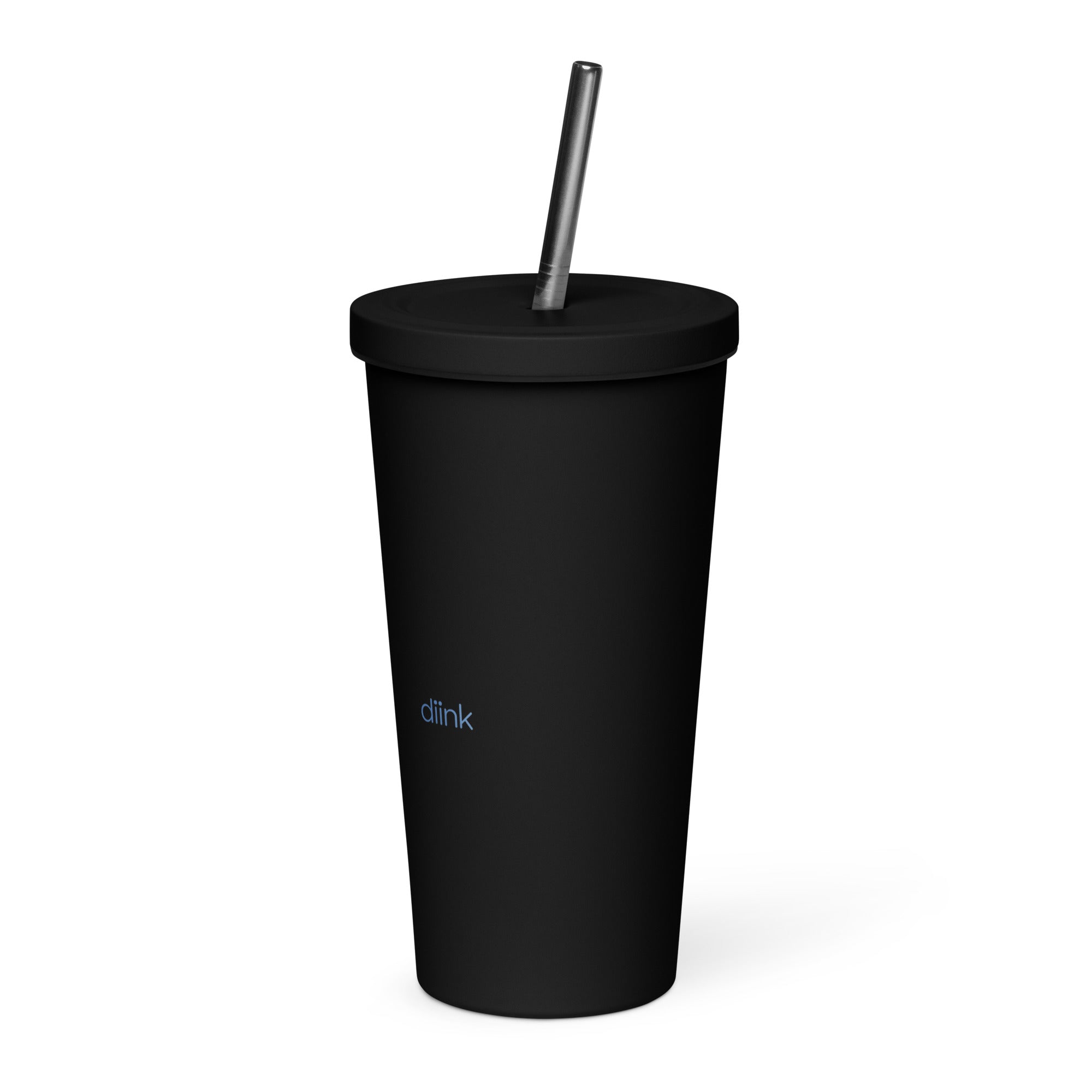 diink Ball Bounce Insulated tumbler with a straw