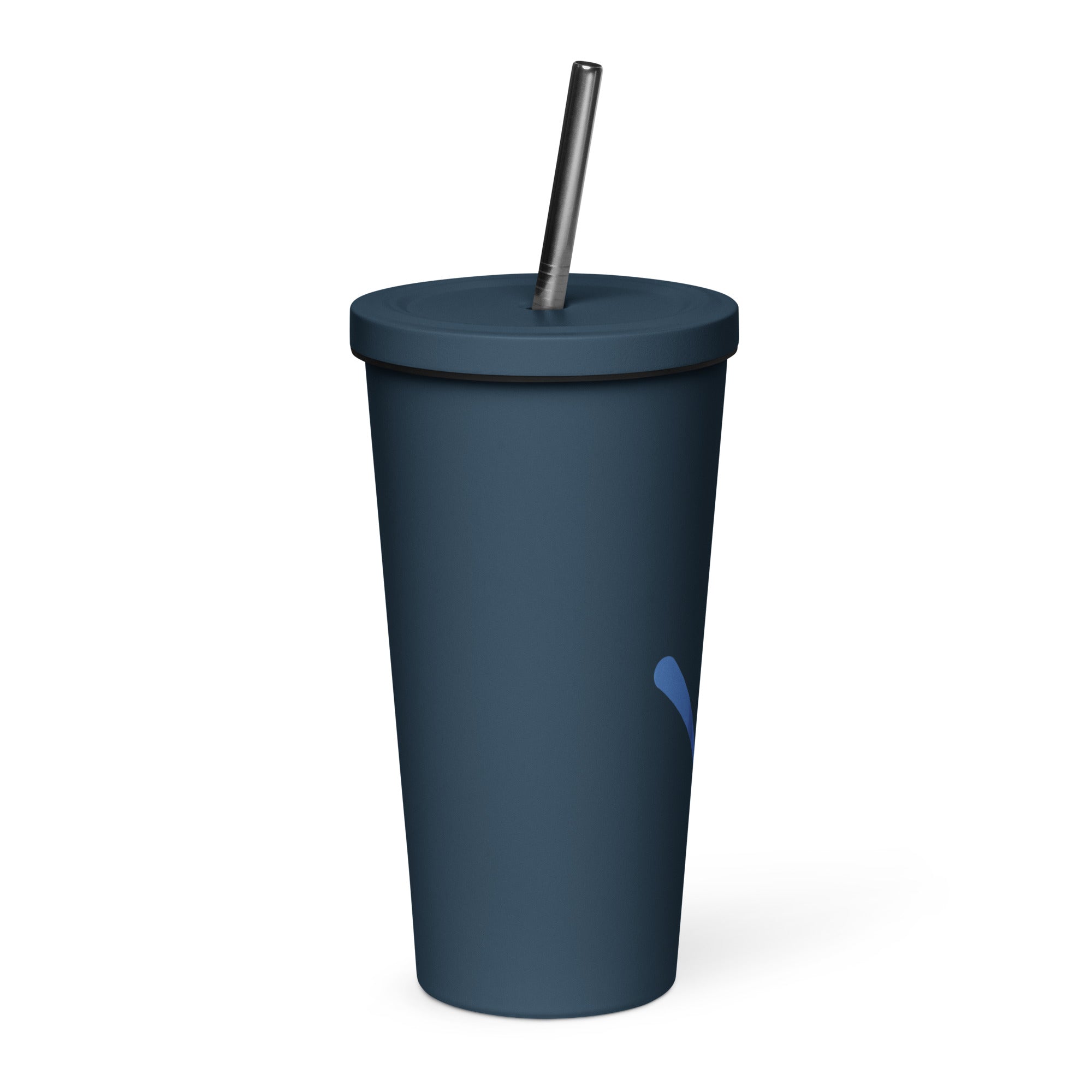 diink Ball Bounce Insulated tumbler with a straw